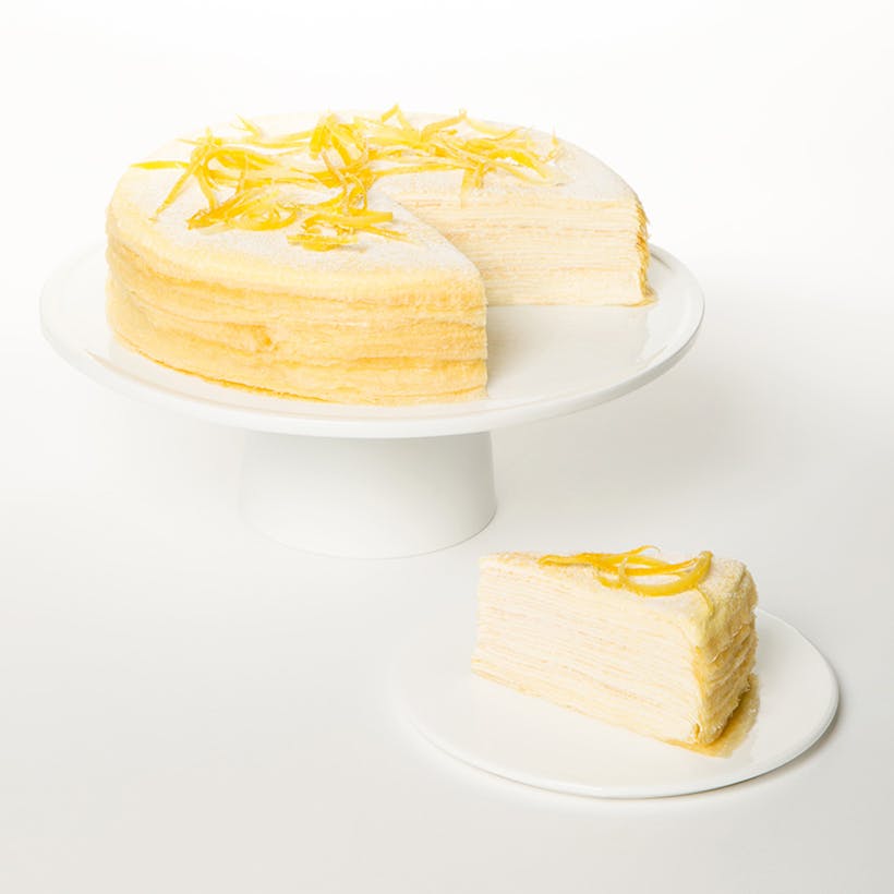 Citron Mille Crêpes Cake