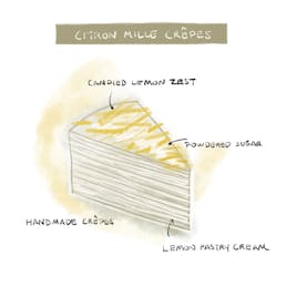 Citron Mille Crêpes Cake
