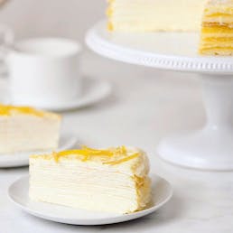 Citron Mille Crêpes Cake