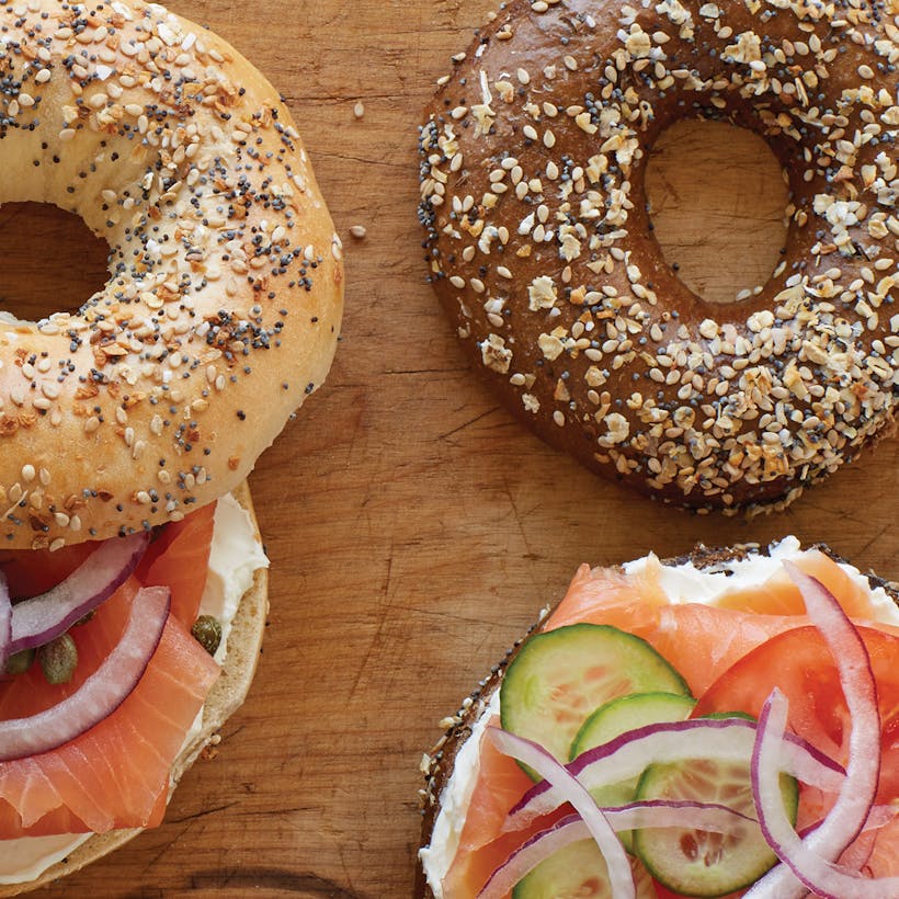 Bagels, Cream Cheese & Nova Scotia Salmon - Two Dozen