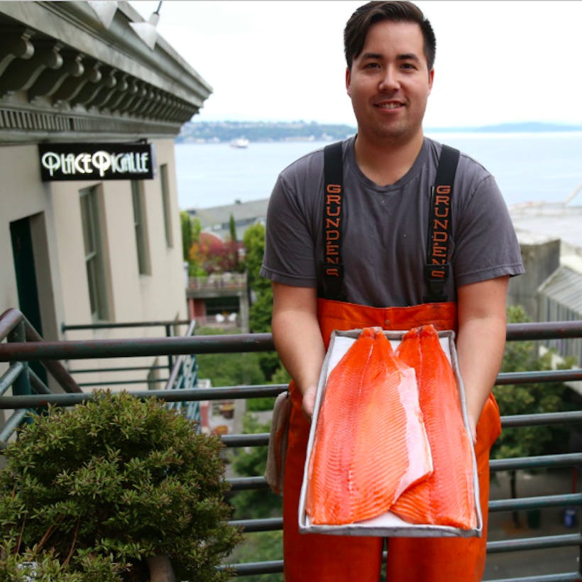 Fresh Wild Pacific King Salmon Fillet by the pound