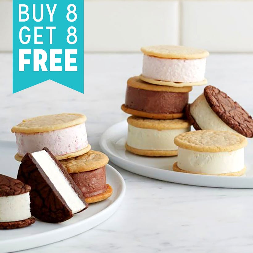 Buy 8 Ice Cream Sandwiches + Get 8 Free