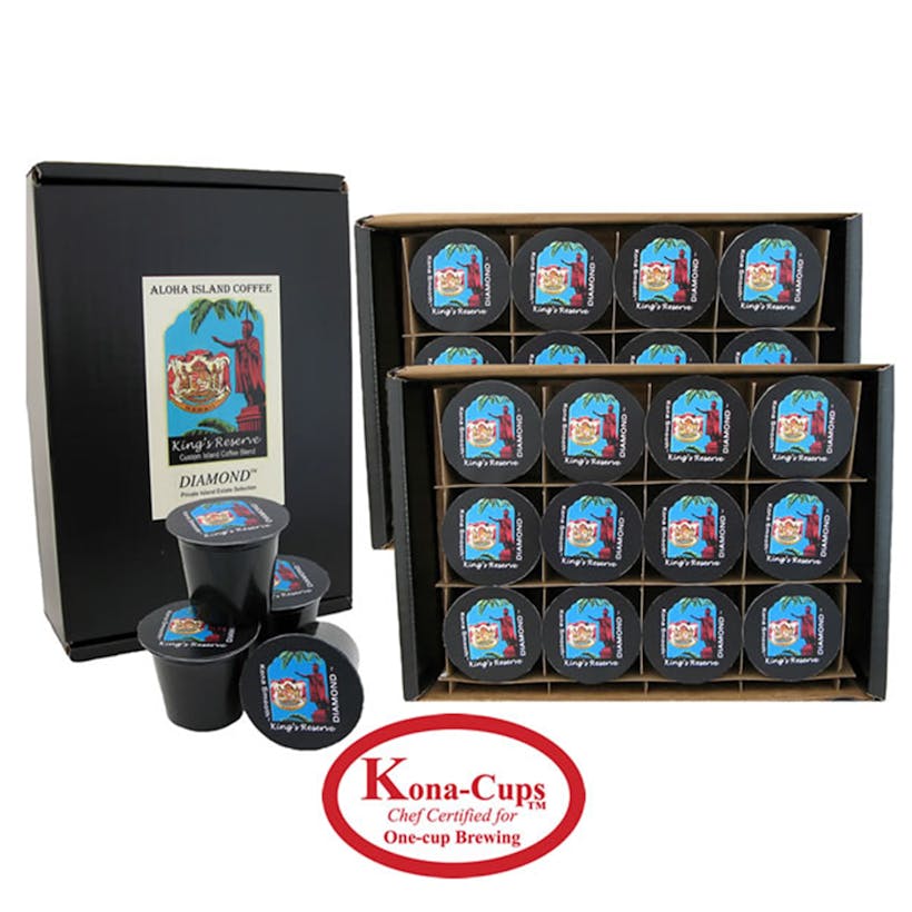 Kings Reserve Diamond Coffee Kona Cups - 24 ct. Box