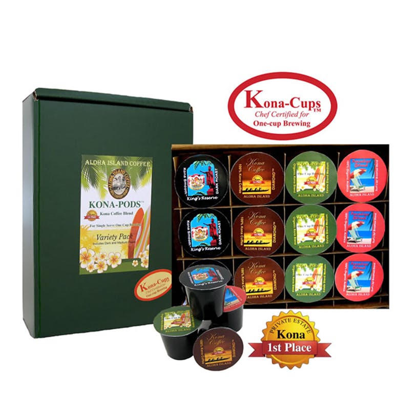 Variety Pack Kona Cups - 12 ct. Box