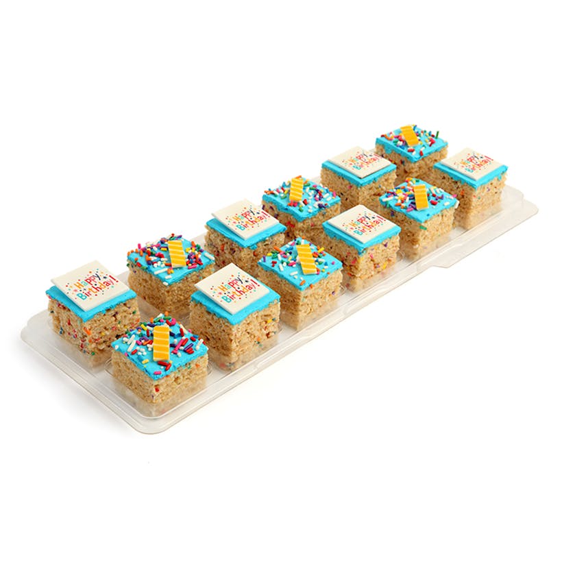 Happy Birthday Rice Krispie Treats - 12 Pack
