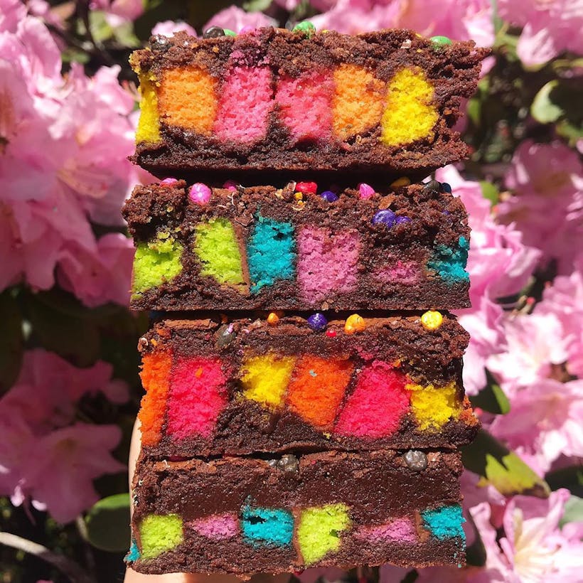 Rainbow Cookie Brownies - 12 Pack