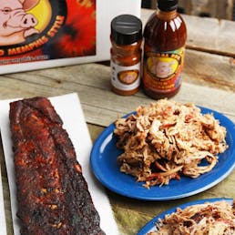 Ribs & Pulled Pork Dinner for 4