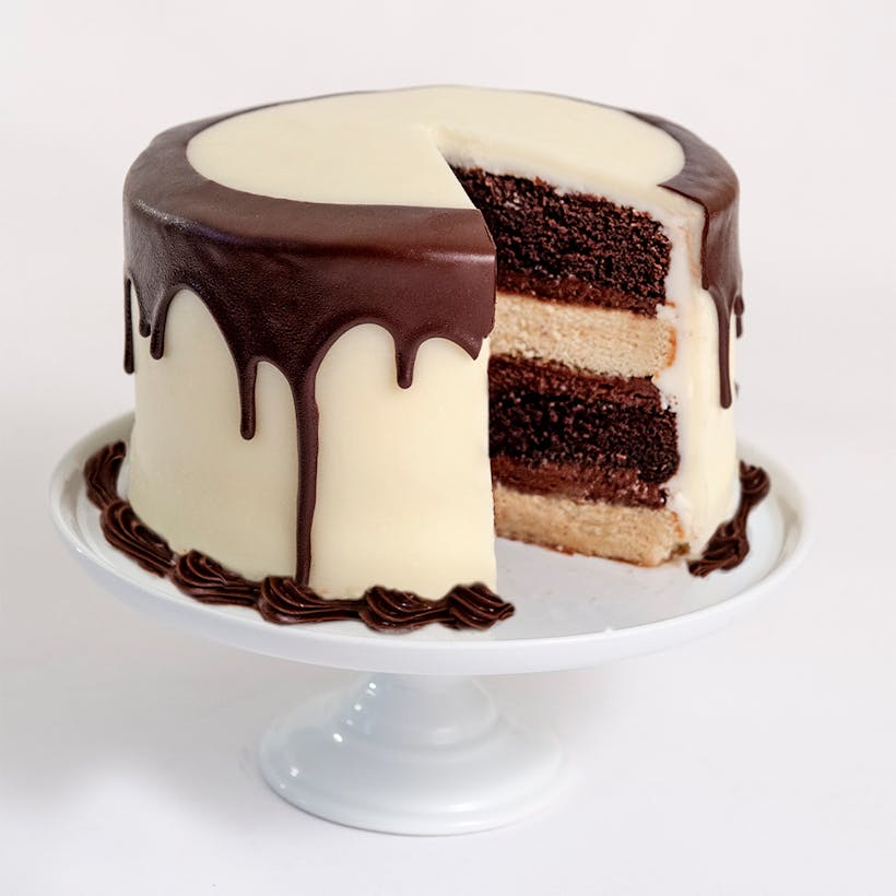 Golden Butter & Chocolate Combo 4-Layer Cake