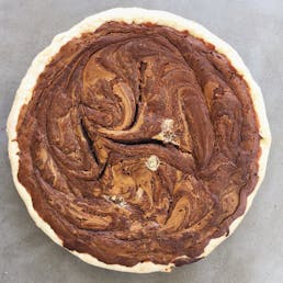 Chocolate Peanut Butter Chess Pie