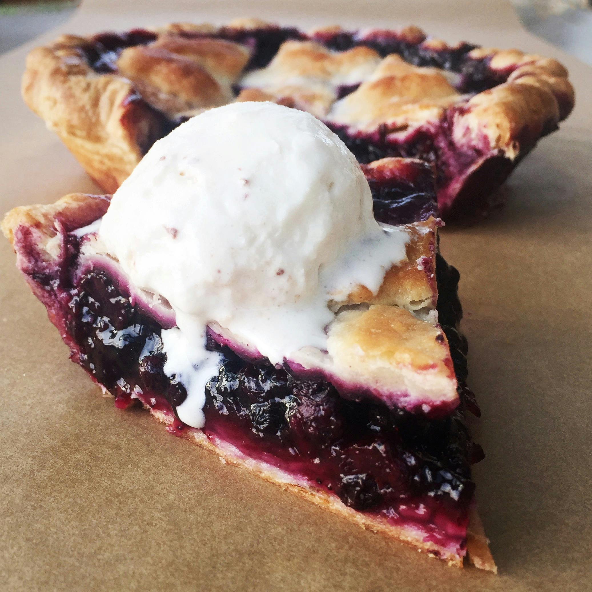 Maine Wild Blueberry Pie by Two Fat Cats Bakery - Goldbelly