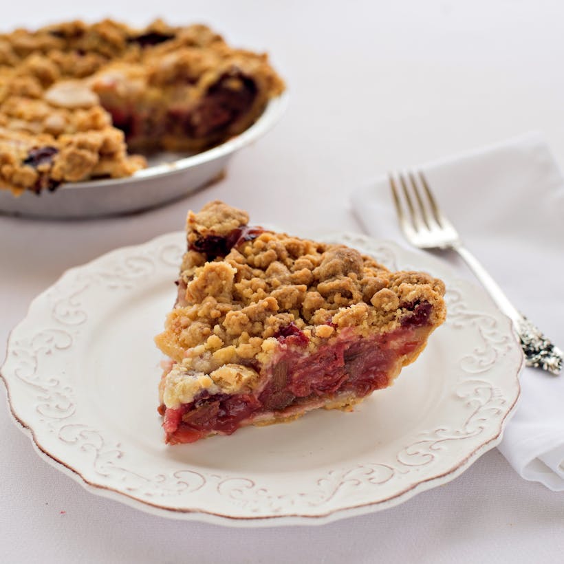 North Bar Strawberry Rhubarb Crumb Pie