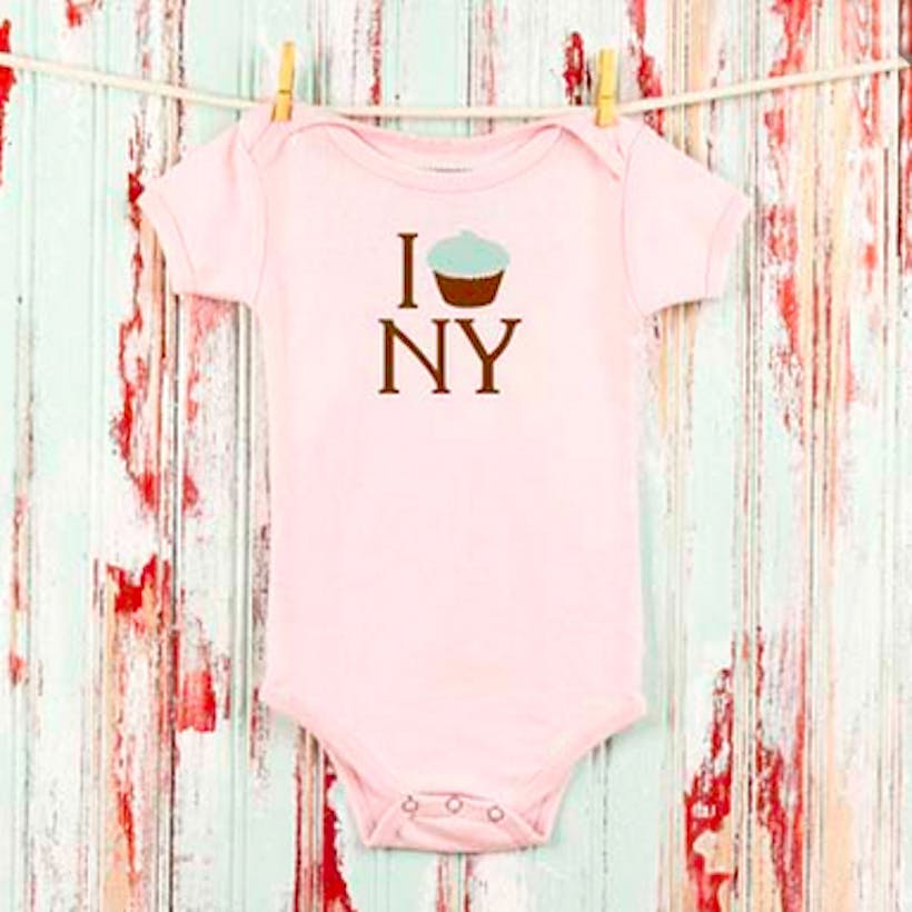 I Cupcake NY Pink Onesie
