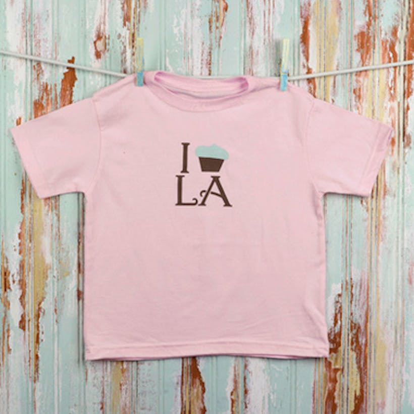 I Cupcake LA Toddler Tee