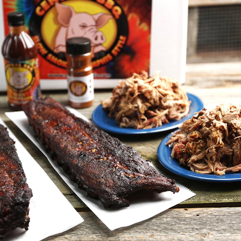 Ribs & Pulled Pork Dinner for 8
