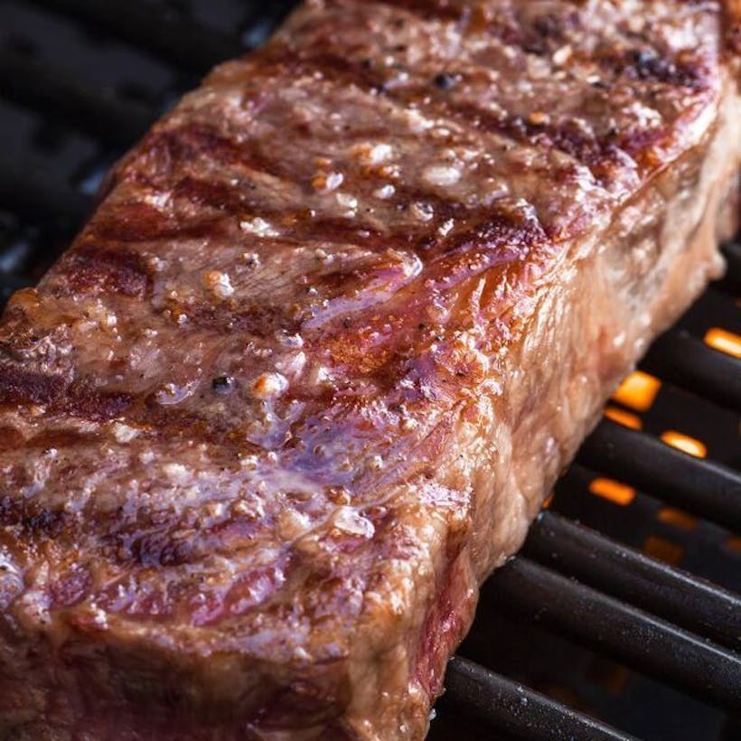 100 Fullblood Wagyu Beef Strip Steaks by Lone Mountain Wagyu Goldbelly