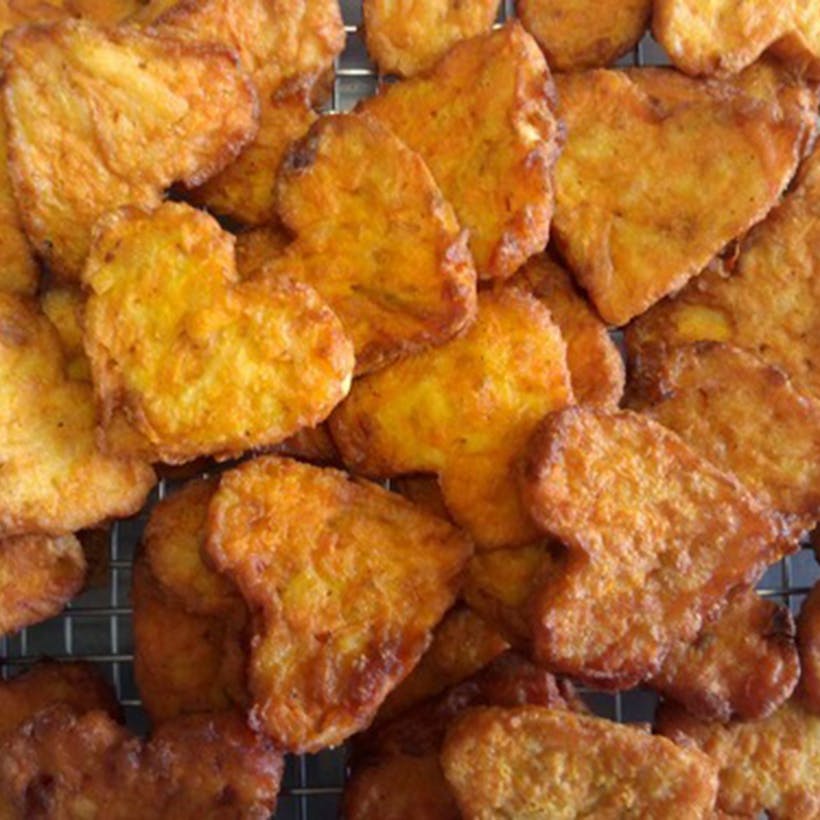 Bite Size Heart Shaped Sweet Potato Latke - 48 Pack