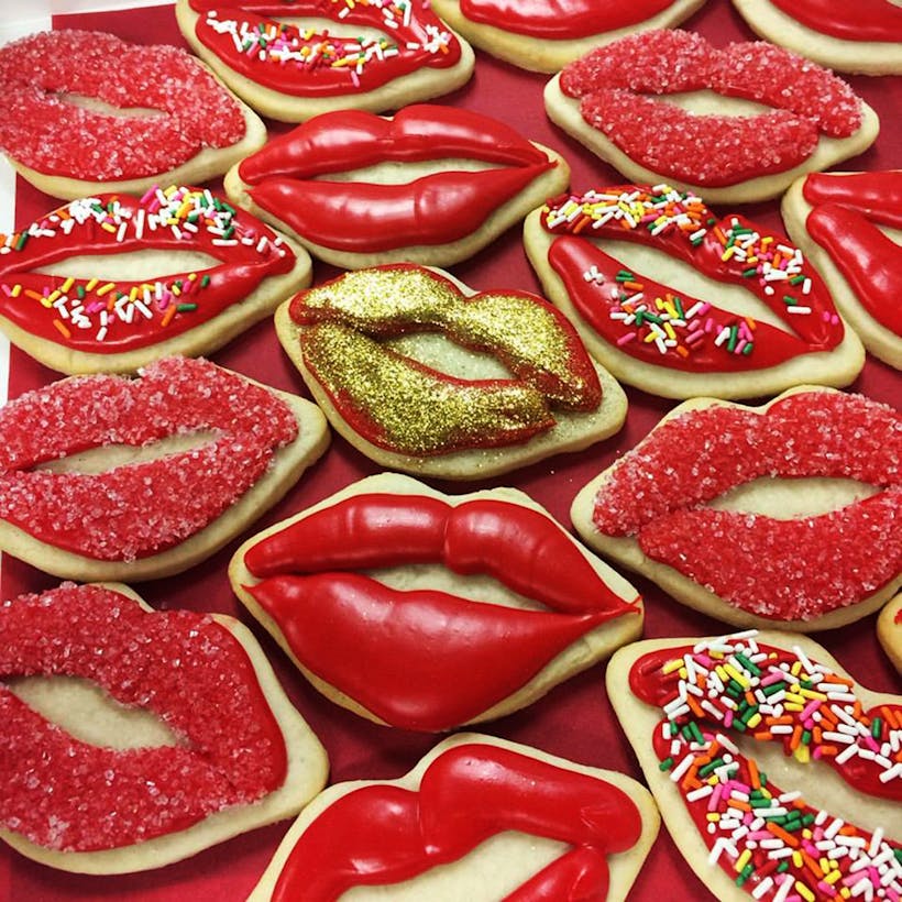 Hot Lips Sugar Cookies