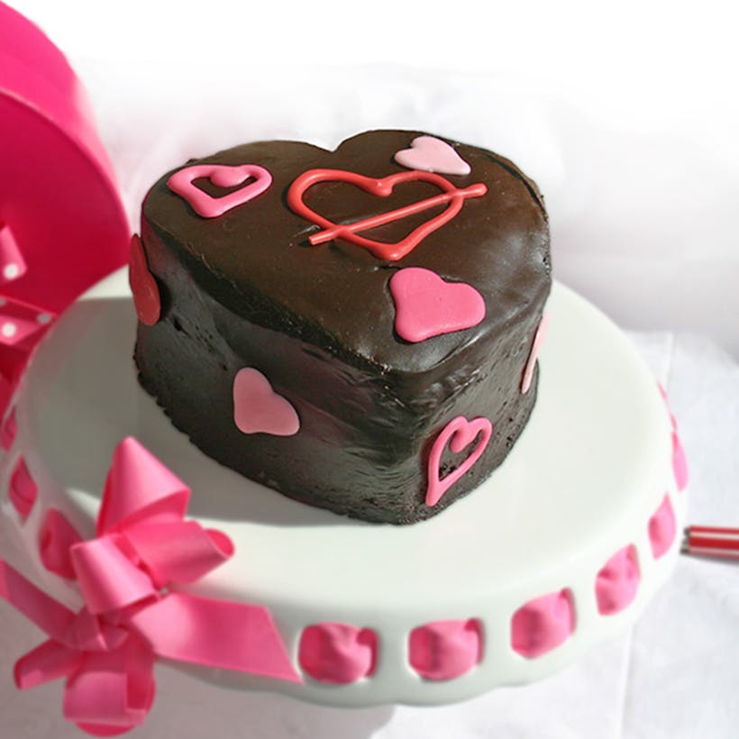 Valentine's Day Heart Cake